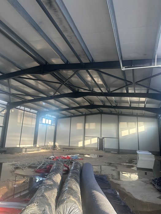 Inchiriez Hala 600 mp2 Almaj/Sere, 2.5€ + Tva