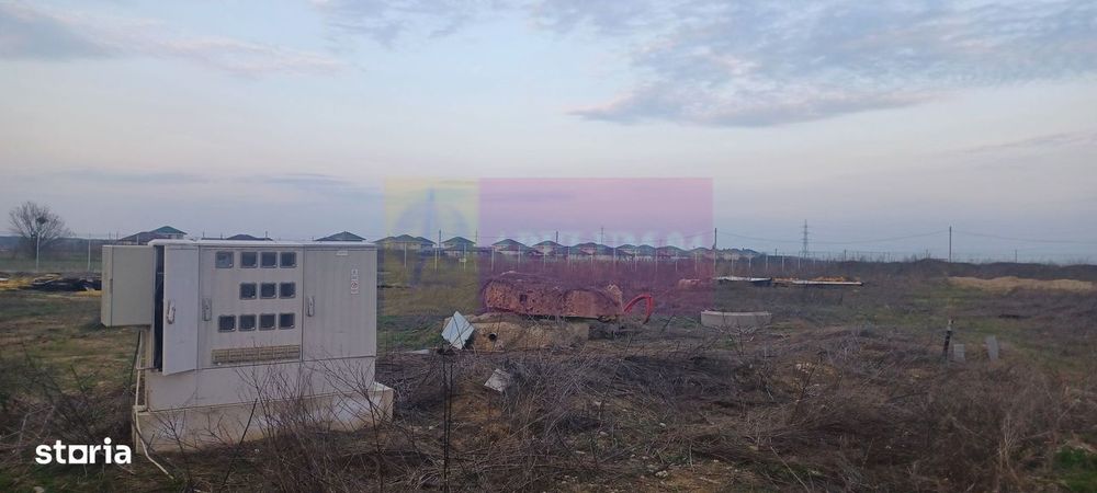 Săbăreni, teren curti-constructii 610 mp cu utilităti