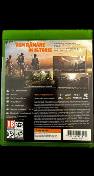 Tom clancy’s The division 2 xbox one
