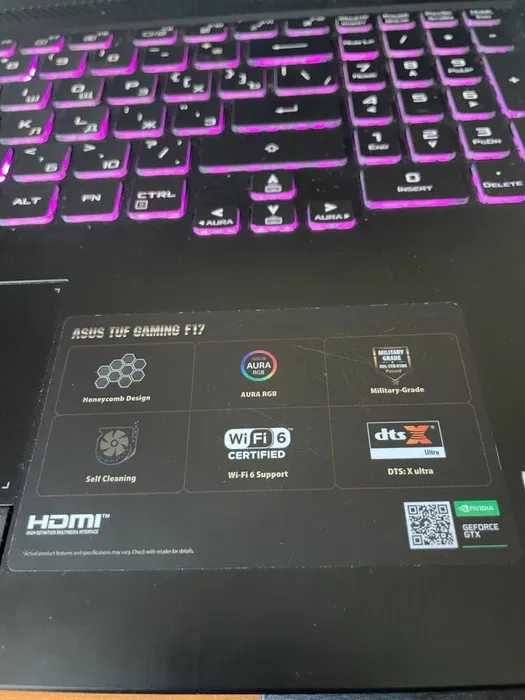 ASUS tuf gaming f17
