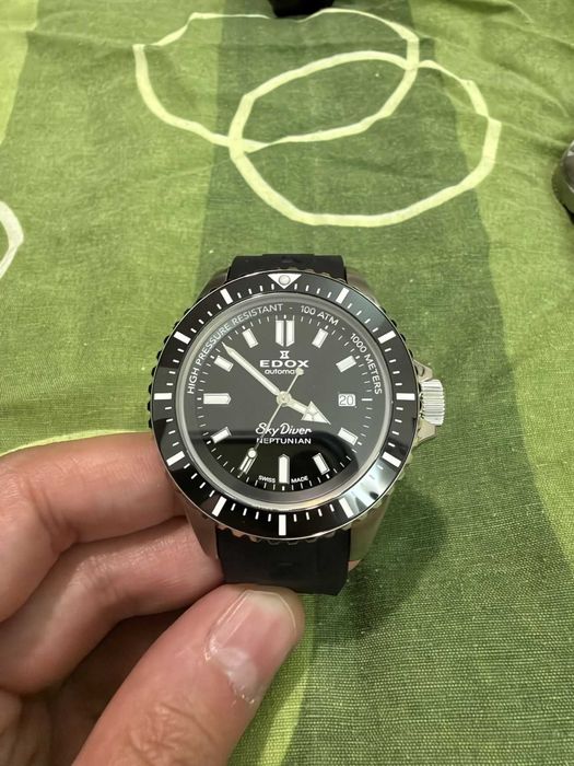 Мъжки часовник - EDOX SKYDIVER NEPTUNIAN 80120 3NCA NIN - в гаранция!