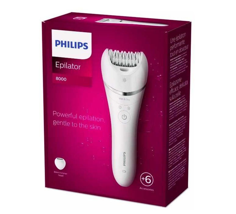 Епилатор Philips BRE715/00, работа на батерия, 2 скорости