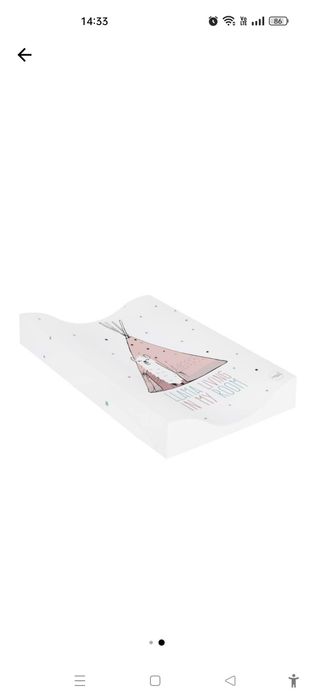 Saltea de infasat, Ceba Baby, Cosy, Moale, 50 x 70 cm, 0-12 luni, Loll