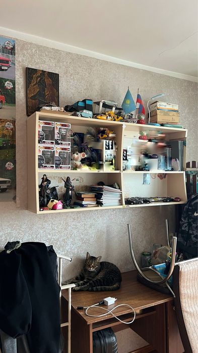 Продаю кровать, полку, стол