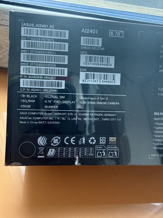 Asus Rog Phone 9 FE 16/256GB 5G Negru