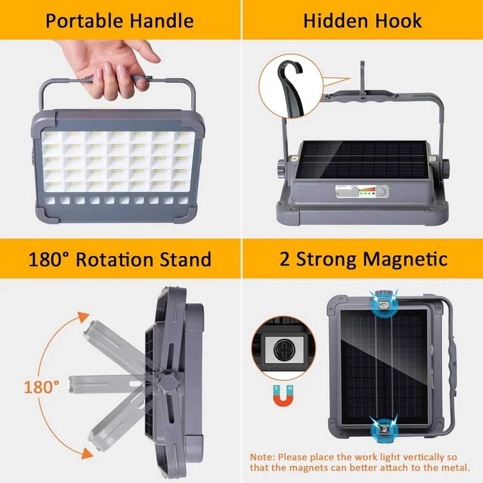 LED работна лампа 100W преносима