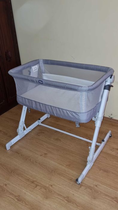 Patut atasabil Chicco Next2Me PopUp, Atmoshpere(Gri), 0luni+
