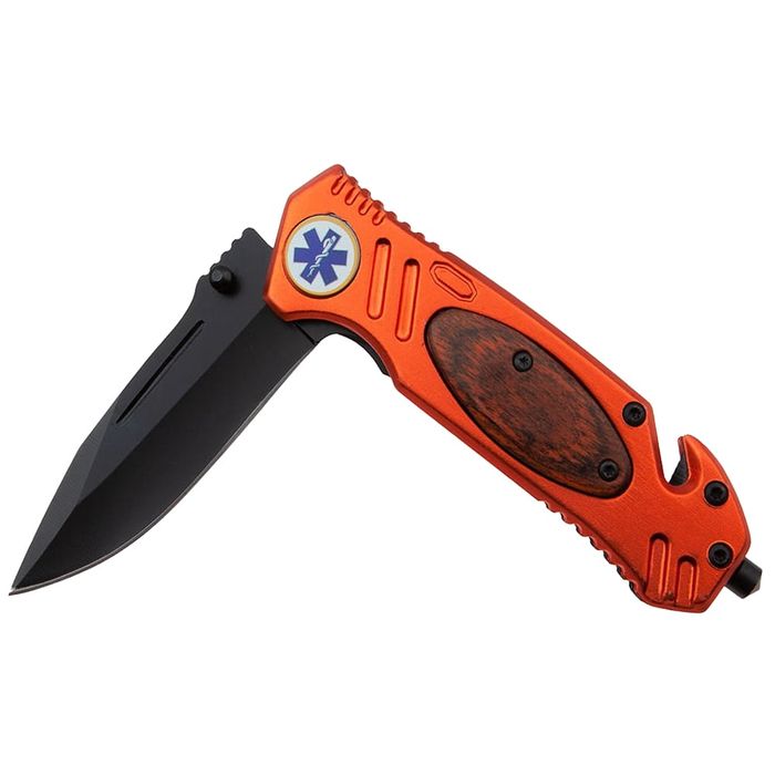 Briceag vanatoare IdeallStore®, Medical Rescue, 20.5 cm, portocaliu