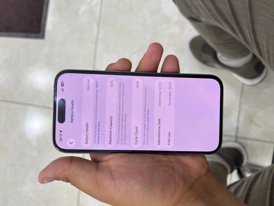 Iphone 15 pro 128 xotira