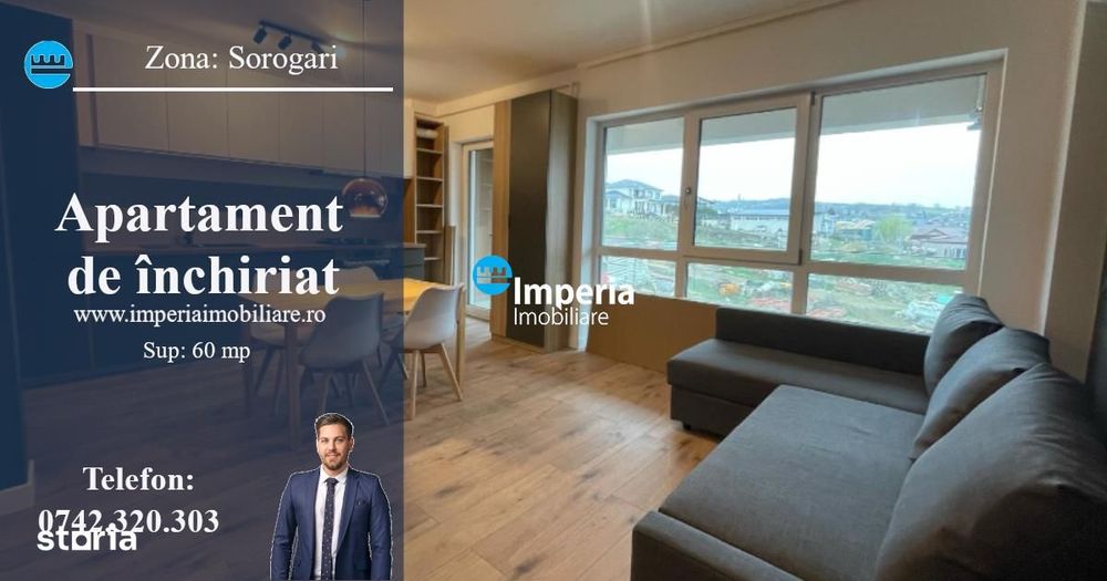 Inchiriez apartament 2 camere, open space, Complex 7 Moon - Sorogari