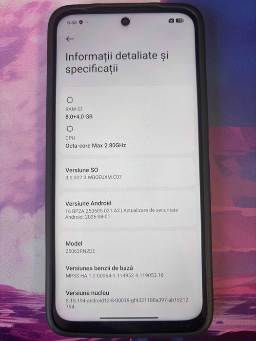 Vand telefon Redmi 15 256GB