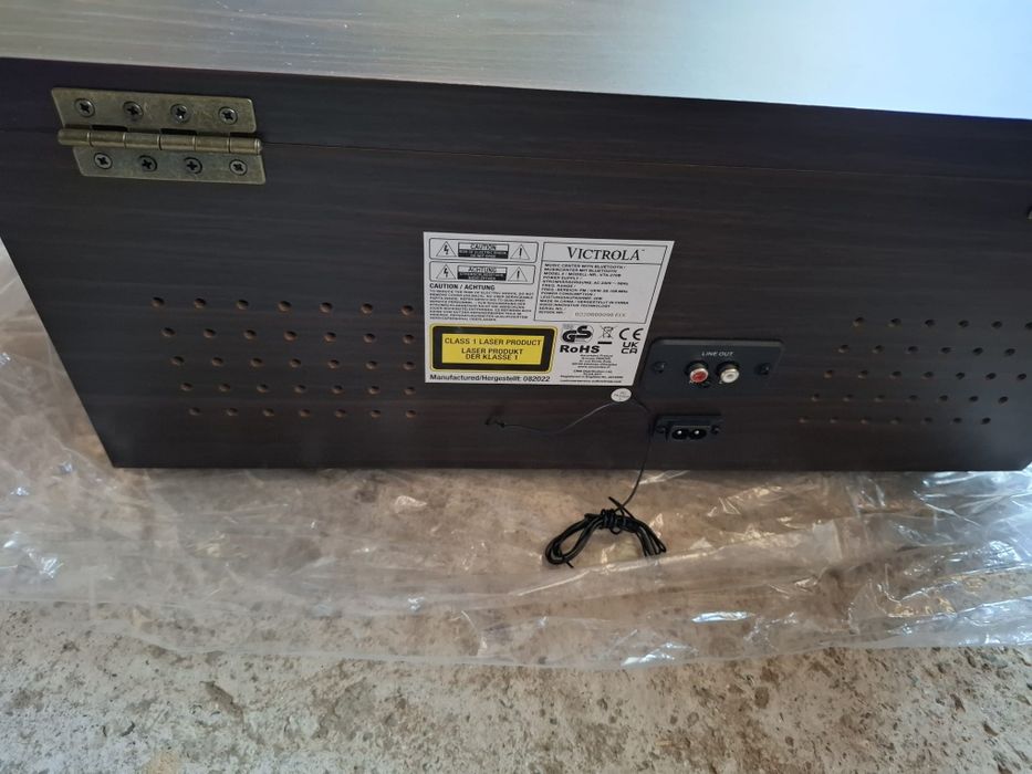 Victrola The Empire Mid-Century 6-in-1 Turntable & Multimedia Center