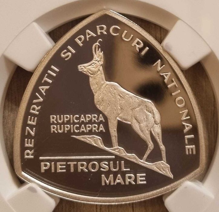 Set 3 monede 50 lei argint BNR Rezervatii si parcuri nat gradate NGC