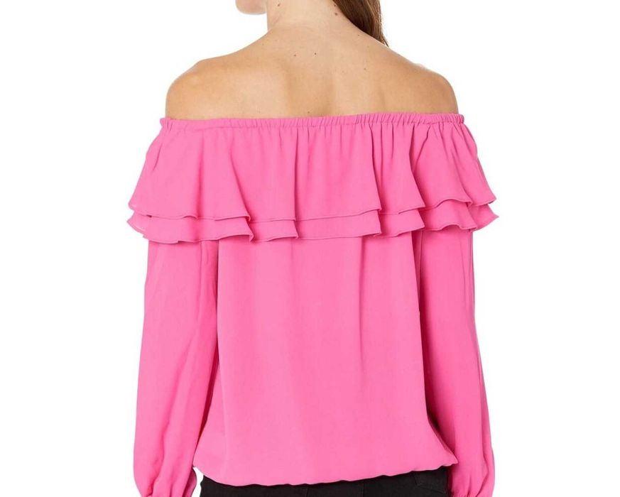 Розова Блуза С Воалан