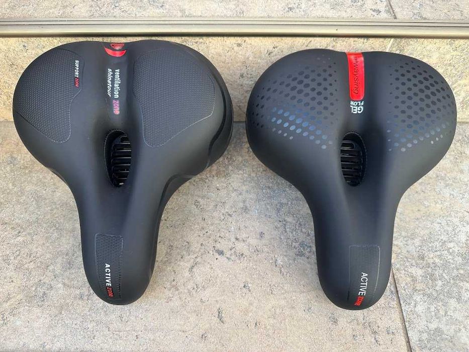 scaun de bicicleta confort cu gel si aerisire