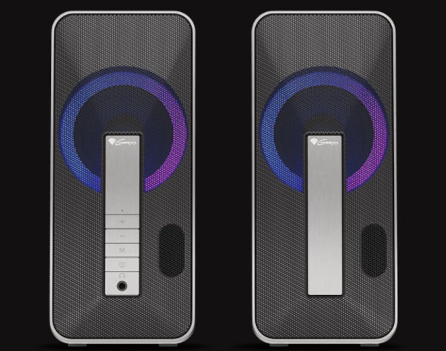 Boxe Gaming Genesis HELIUM 100BT, 10W, 2.0, Bluetooth, RGB, Negru