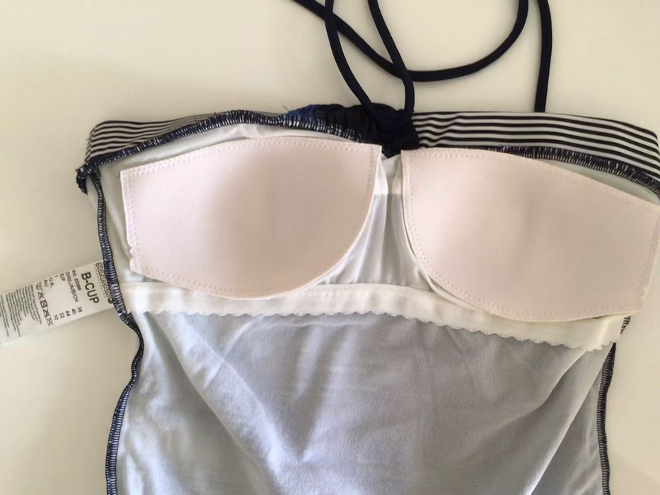 Дамски еднокомпонентен бански тип бандо. Нов