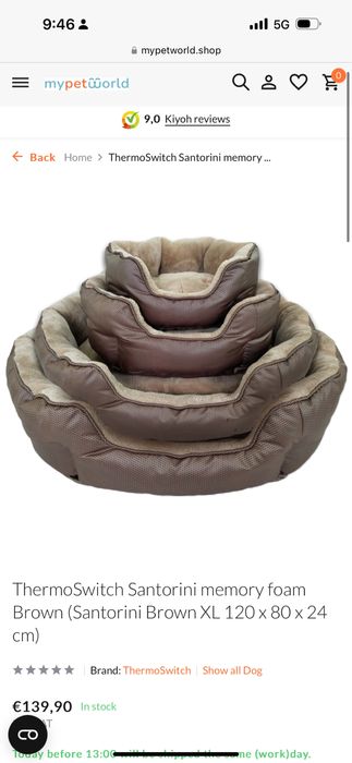 Двулицево термо легло за куче