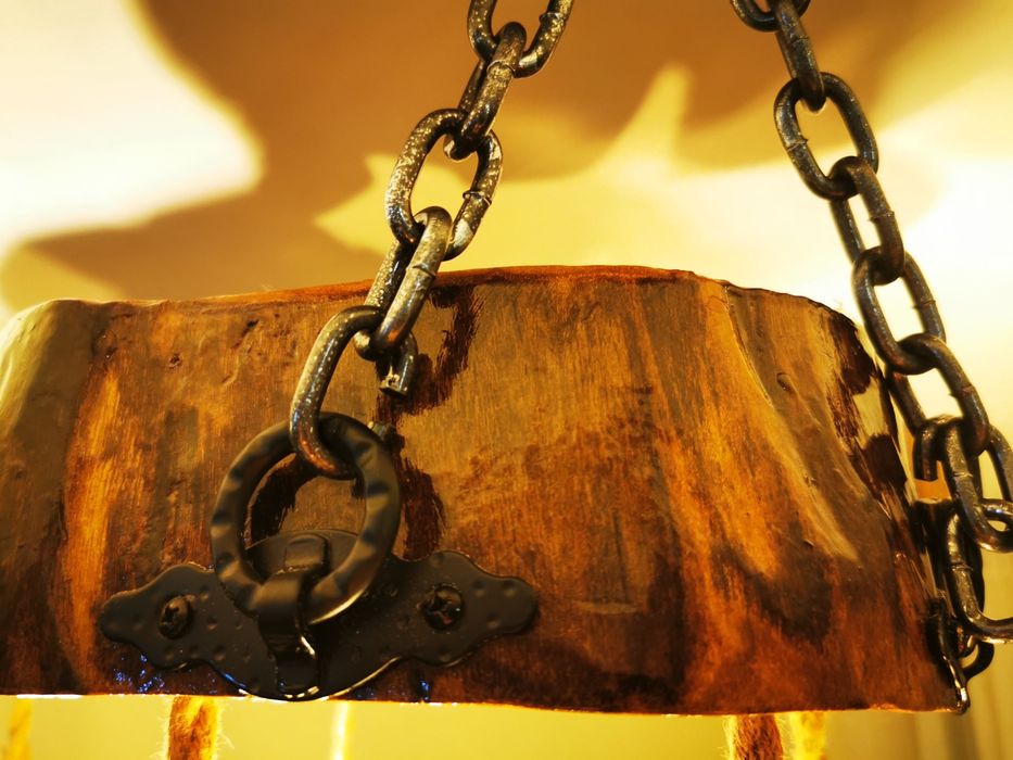 Полилей Винтидж направен изцяло от естествени материали