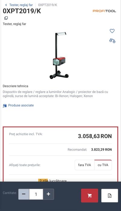 Dispozitiv reglare faruri si proiectoare Bi xenon Halogen