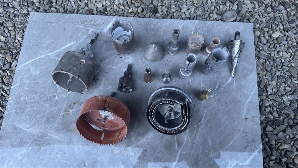 Set Mixt Carote Diamantate, Carote Zidărie și Burghiu Trepte