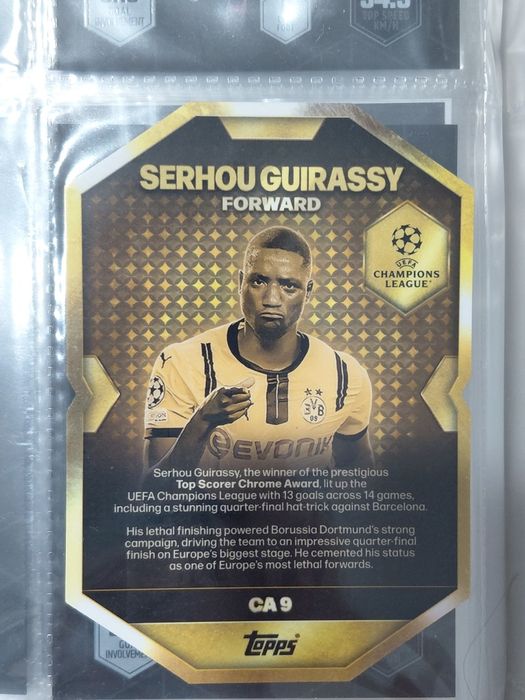 Serhou Guirassy Chrome Award Winner Topps Match Attax Season 2025-2026