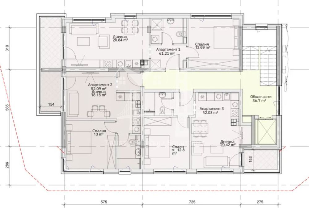 Продава се Двустаен апартамент в София, Левски - 64 кв.м за 1594 €/кв.м - Снимка #1