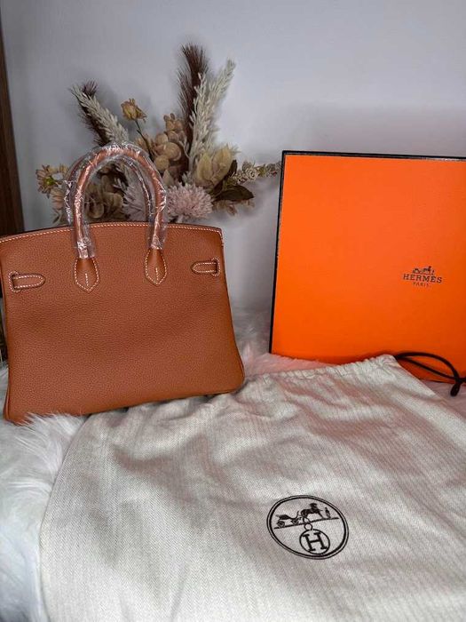 Geanta Hermes Birkin-piele naturala 100% prezentare completa
