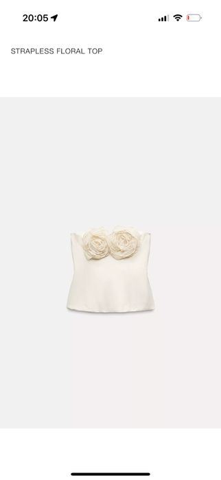 Ефвктен Топ Zara с цвете