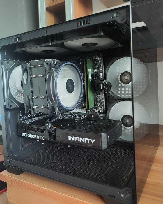 NOU-UNITATE PC Sistem GAMING,AMD Ryzen 5 5600GT,16gb DDR4,RTX 5060,m.2 1TB
