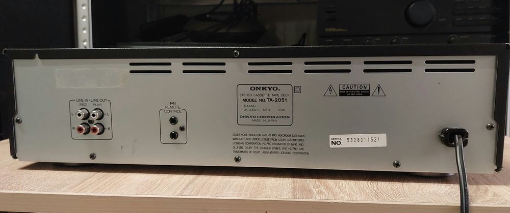 ONKYO TA-2051 3 HEAD – Класически Hi-Fi касетен дек с топ звук!