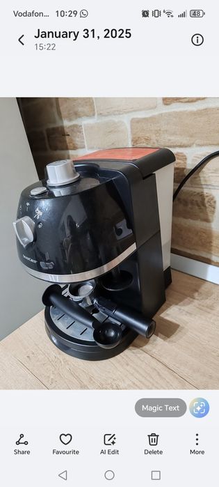 Espresor manual cu cafea macinata