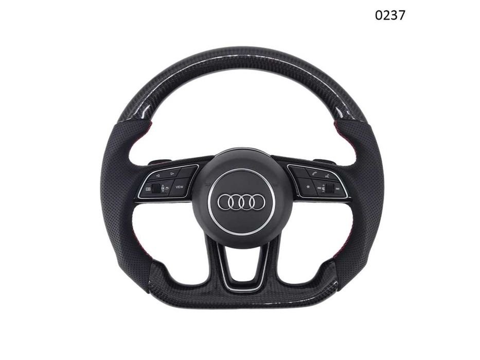 Volan sport decupat carbon AUDI A3, A4, A5, A6, A7, A8, Q3, Q5, Q7, Q8