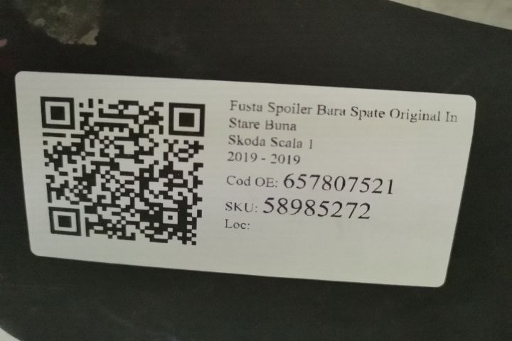 Fusta Spoiler Bara Spate Original In Stare Buna Skoda  Scala  1 [2019