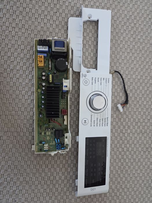 Panou frontal cu placa electronica pentru masina spalat LG