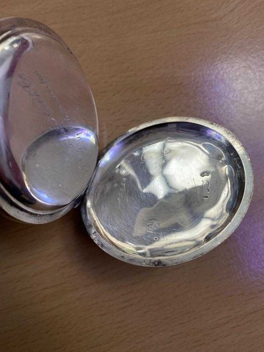 Ceas vechi de buzunar din argint IWC Schaffhausen cal. 57