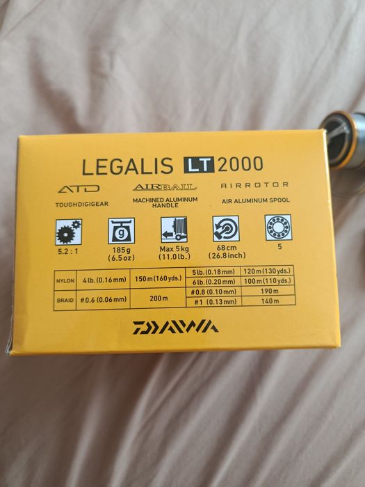 Макара daiwa 20 legalis lt 2000