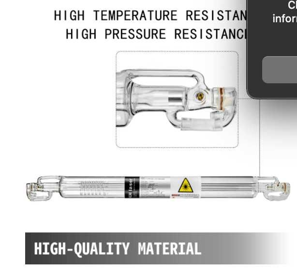Vând Tub laser  CO2