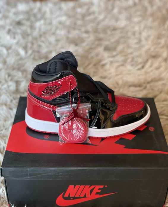 Air Jordan 1 Retro High Patent Bred Full Box Verificare Colet 35,5-45