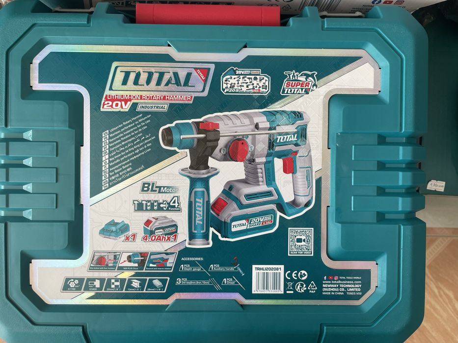 Аккумуляторный перфоратор Total