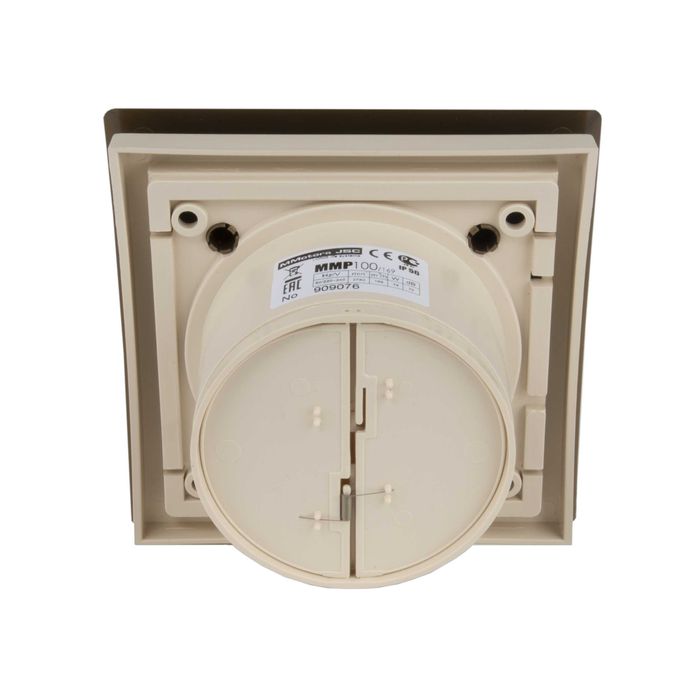 Вентилатор за баня пластмаса Злато с клапа Турбо дебит 169м3/ч