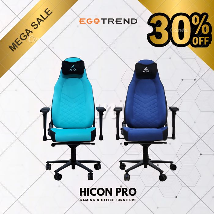 Игровое геймерское и офисное кресло HICON PRO