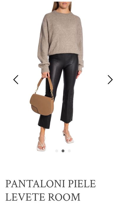 Pantaloni piele naturala Levete room