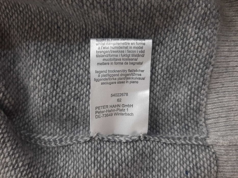 Peter Hanh - Мъжка жилетка от 100% кашмир размер 54 / XL