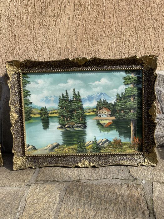 Стари ретро картини рисувани на платно с печат