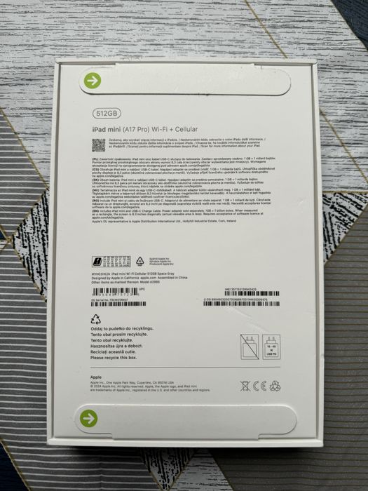 iPad mini (A17 Pro) Wi‑Fi + Cellular 512GB