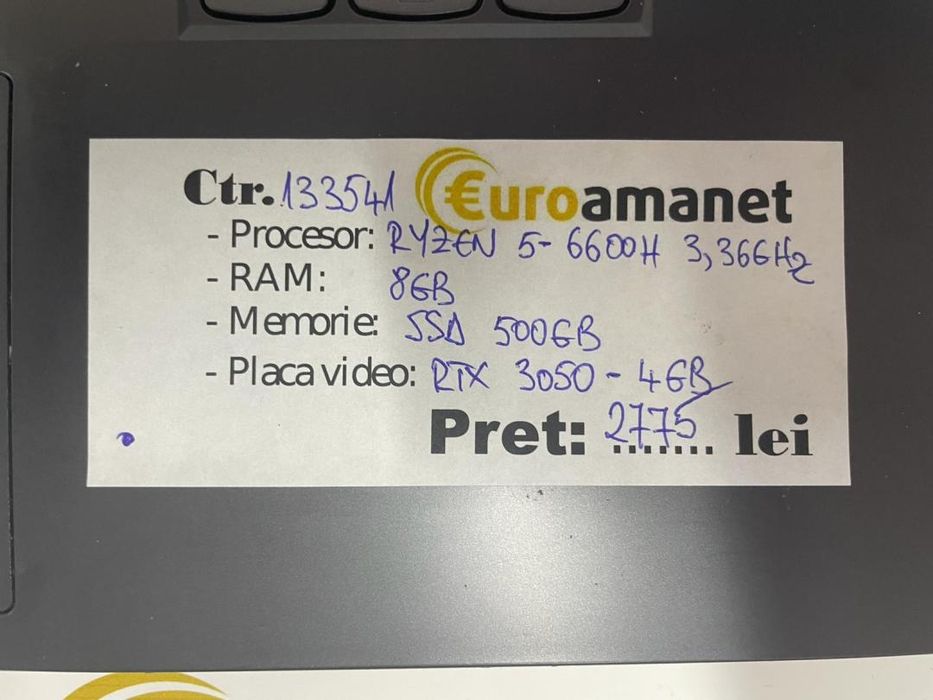 Laptop Lenovo 15.6" Full HD, AMD Ryzen(TM) 5 6600H -AD-