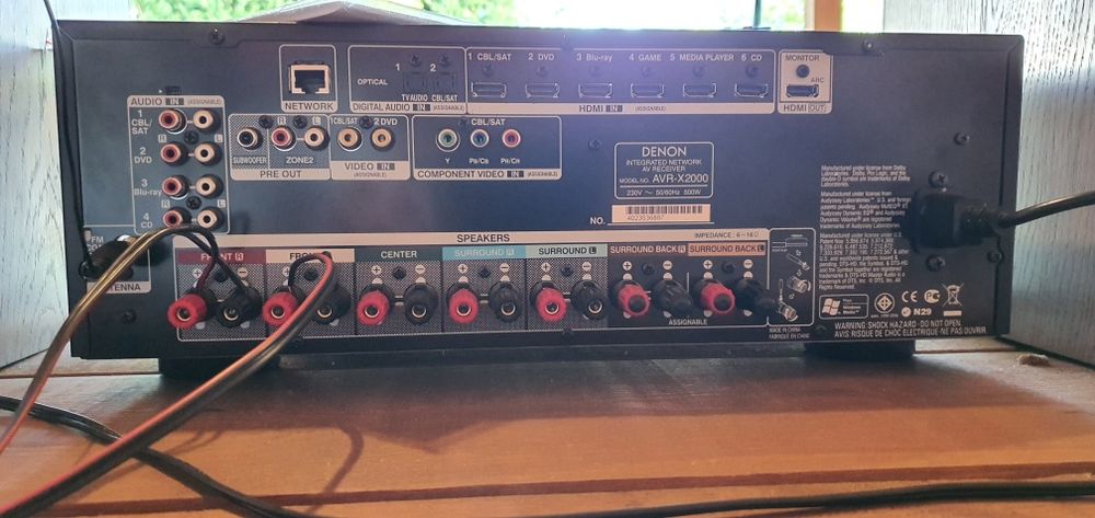 Ресивър денон със говорители ASW