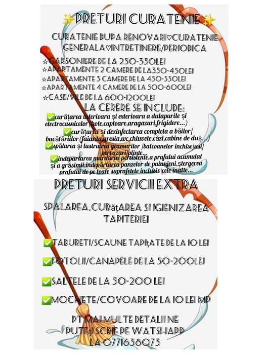 Servicii de curățenie profesionale