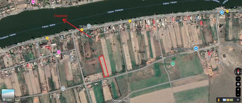 Teren in Delta Dunarii Partizani - Maliuc 2508 mp intravilan